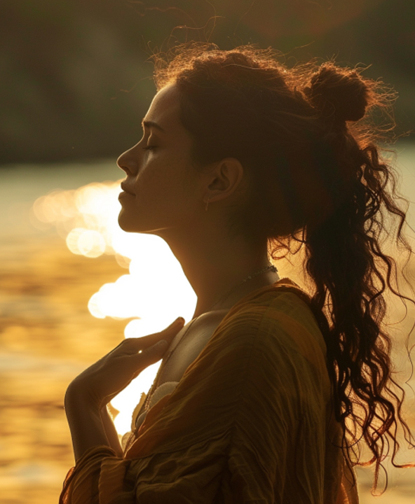woman healing
